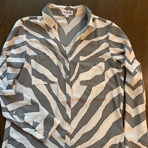 Zebra Print Express Portofino Shirt